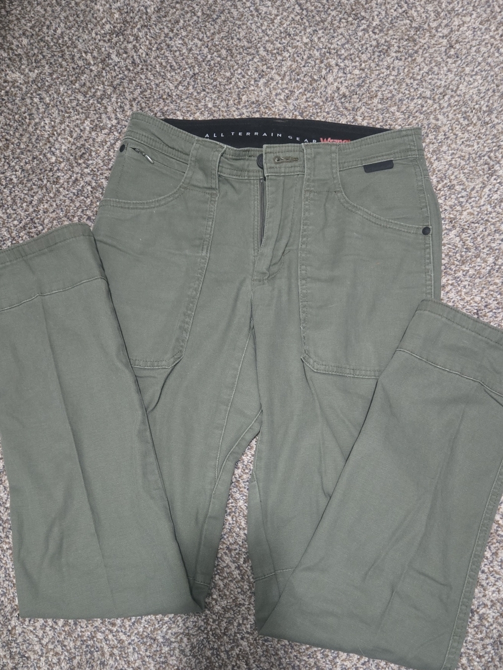 Wrangler Green Boot-Cut Utility Jeans